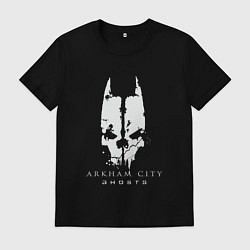 Футболка хлопковая мужская Arkham city ghosts, цвет: черный