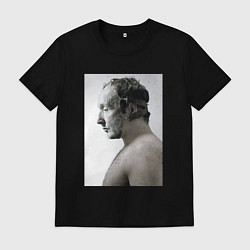 Футболка хлопковая мужская Пила, цвет: черный