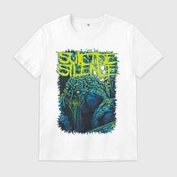 Футболка хлопковая мужская Suicide Silence: Monster, цвет: белый