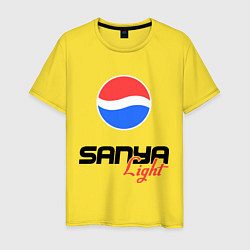Футболка хлопковая мужская Саня Лайт, цвет: желтый