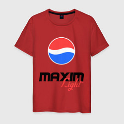 Футболка хлопковая мужская Максим Лайт, цвет: красный