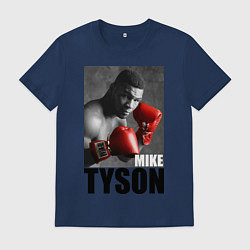Футболка хлопковая мужская Mike Tyson, цвет: тёмно-синий