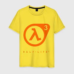 Футболка хлопковая мужская Half-Life 3, цвет: желтый