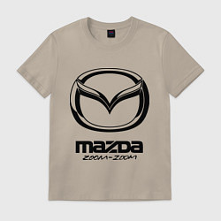 Футболка хлопковая мужская Mazda Zoom-Zoom, цвет: миндальный