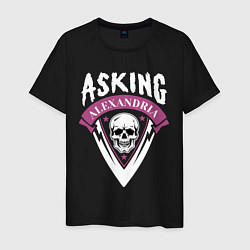 Футболка хлопковая мужская Asking Alexandria: Skull Fang, цвет: черный