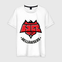 Футболка хлопковая мужская Hellraisers, цвет: белый