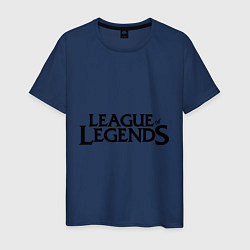 Футболка хлопковая мужская League of legends, цвет: тёмно-синий