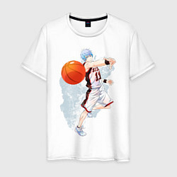 Футболка хлопковая мужская Kuroko no Basket, цвет: белый