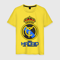 Футболка хлопковая мужская Real Madrid, цвет: желтый
