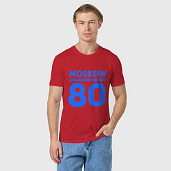 Футболка хлопковая мужская Moskow 80, цвет: красный — фото 2