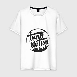 Футболка хлопковая мужская TRAP NATION, цвет: белый