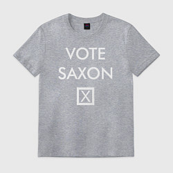 Футболка хлопковая мужская Vote Saxon, цвет: меланж