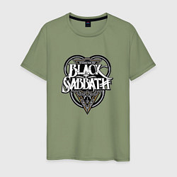 Футболка хлопковая мужская Black Sabbath, цвет: авокадо