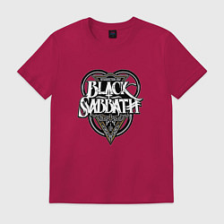 Футболка хлопковая мужская Black Sabbath, цвет: маджента