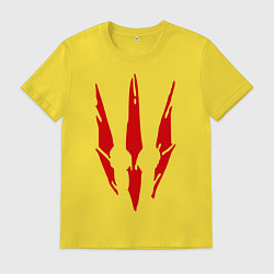 Футболка хлопковая мужская Ведьмак 3, цвет: желтый