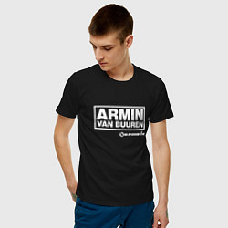 Футболка хлопковая мужская Armin van Buuren, цвет: черный — фото 2