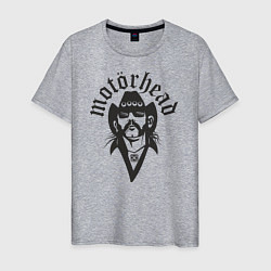 Футболка хлопковая мужская Motorhead Rocker, цвет: меланж