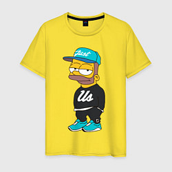 Футболка хлопковая мужская Bart Just Us, цвет: желтый