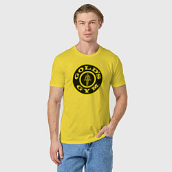 Футболка хлопковая мужская Gold's Gym, цвет: желтый — фото 2