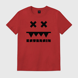 Футболка хлопковая мужская Eatbrain Logo, цвет: красный