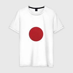 Футболка хлопковая мужская Япония минимализм, цвет: белый