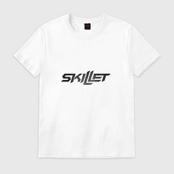 Футболка хлопковая мужская Skillet Asphalt, цвет: белый
