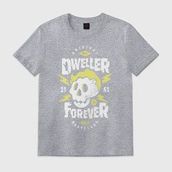 Футболка хлопковая мужская Dweller Forever, цвет: меланж