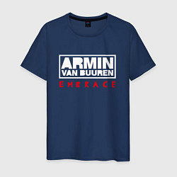 Футболка хлопковая мужская Armin van Buuren: Embrace, цвет: тёмно-синий