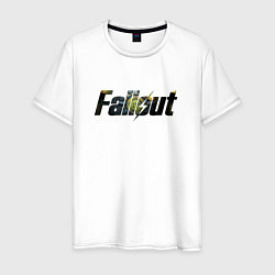 Футболка хлопковая мужская Fallout 4: Gameplay, цвет: белый
