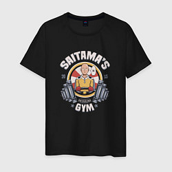 Футболка хлопковая мужская Saitama's Gym, цвет: черный