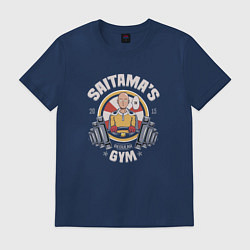 Футболка хлопковая мужская Saitama's Gym, цвет: тёмно-синий