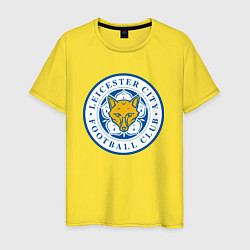 Футболка хлопковая мужская Leicester City FC, цвет: желтый