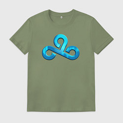 Футболка хлопковая мужская Cloud9 Foil Металлический эффект, цвет: авокадо