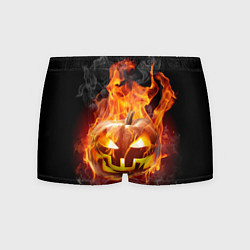 Трусы-боксеры мужские Огненная стихия хэллоуин, цвет: 3D-принт