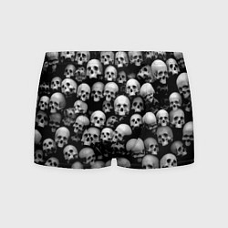 Мужские трусы Черепа на черном