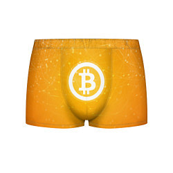 Трусы-боксеры мужские Bitcoin Orange, цвет: 3D-принт