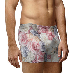 Трусы-боксеры мужские Букет из роз, цвет: 3D-принт — фото 2