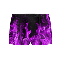Трусы-боксеры мужские Фиолетовый огонь, цвет: 3D-принт