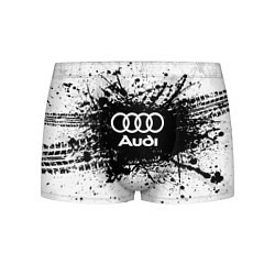 Трусы-боксеры мужские Audi: Black Spray, цвет: 3D-принт