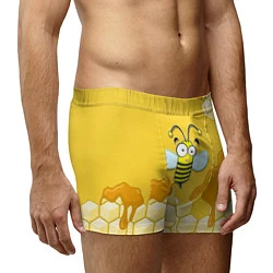 Трусы-боксеры мужские Веселая пчелка, цвет: 3D-принт — фото 2