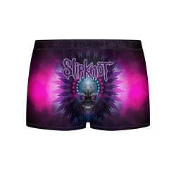 Трусы-боксеры мужские Slipknot: Neon Skull, цвет: 3D-принт
