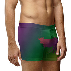 Трусы-боксеры мужские Короватрехцветный градиент, цвет: 3D-принт — фото 2