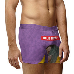 Трусы-боксеры мужские Billie Eilish, цвет: 3D-принт — фото 2