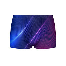 Трусы-боксеры мужские Фиолетово 3d волны 2020, цвет: 3D-принт