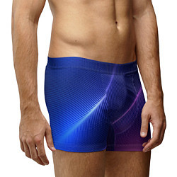 Трусы-боксеры мужские Фиолетово 3d волны 2020, цвет: 3D-принт — фото 2
