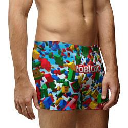 Трусы-боксеры мужские Roblox Cubes, цвет: 3D-принт — фото 2
