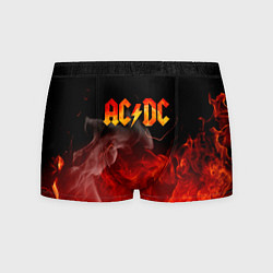 Трусы-боксеры мужские ACDC, цвет: 3D-принт