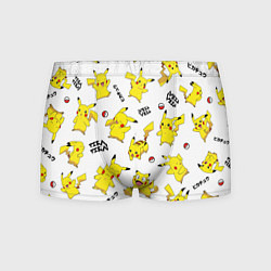 Трусы-боксеры мужские ПИКАЧУ, цвет: 3D-принт