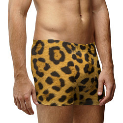 Трусы-боксеры мужские Леопард, цвет: 3D-принт — фото 2