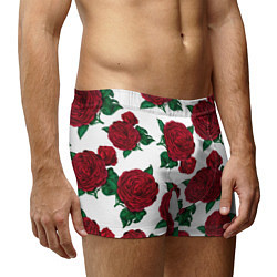 Трусы-боксеры мужские Винтажные розы, цвет: 3D-принт — фото 2